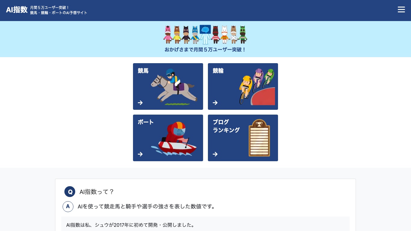 AI指数の公式サイト