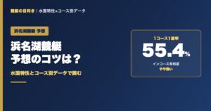 浜名湖競艇予想のコツ｜1コース1着率55.4%