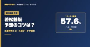 若松競艇予想のコツ｜1コース1着率57.6%